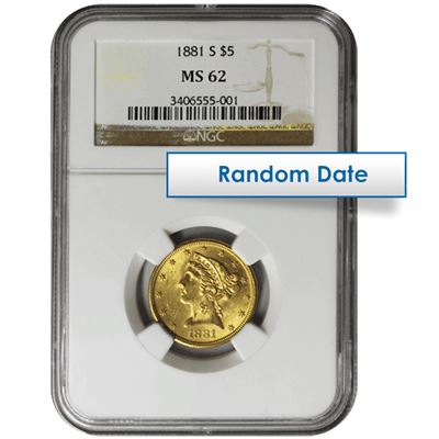 $5 liberty gold half eagle