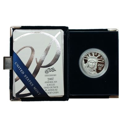 american proof platinum eagle random