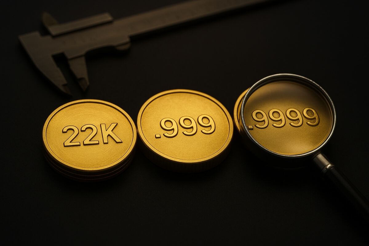Gold Purity Guide: 22K vs .999 vs .9999 Fine Gold Explained