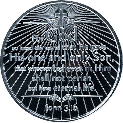 ichthus silver round pure mason