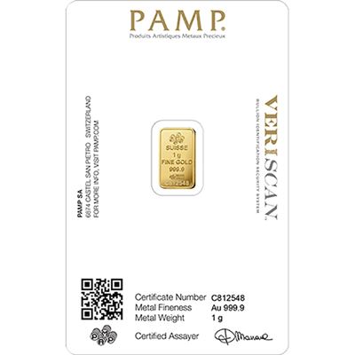 pamp suisse gram gold bar