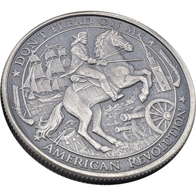 patriot silver round american revolution